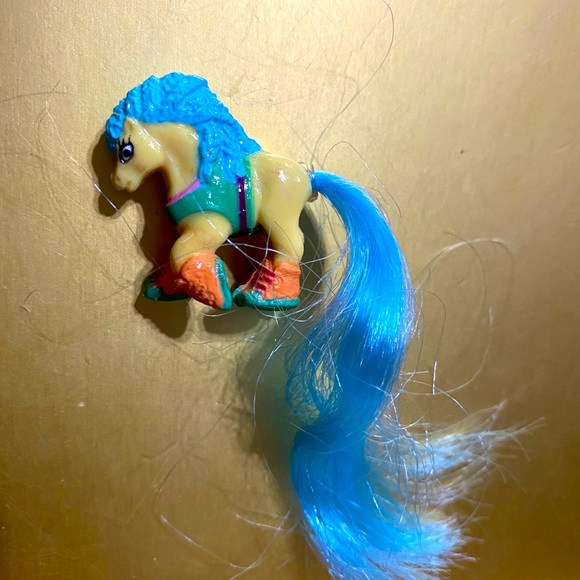 LITTLE BEAUTIES PONIES VTG 1988 TINY PONIES WITH BRUSHABLE LONG HAIR SET OF 5 - Picture 8 of 8